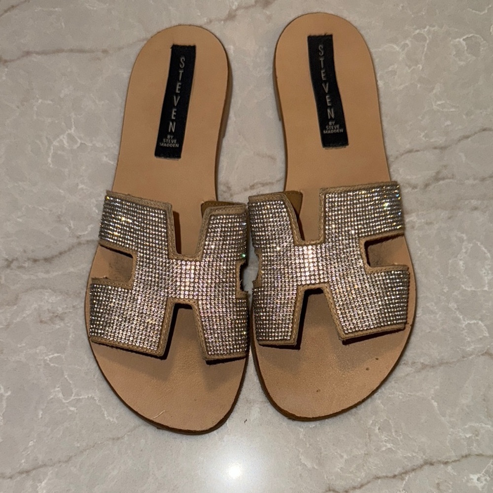 Steven by Steve Madden rhinestone sandals